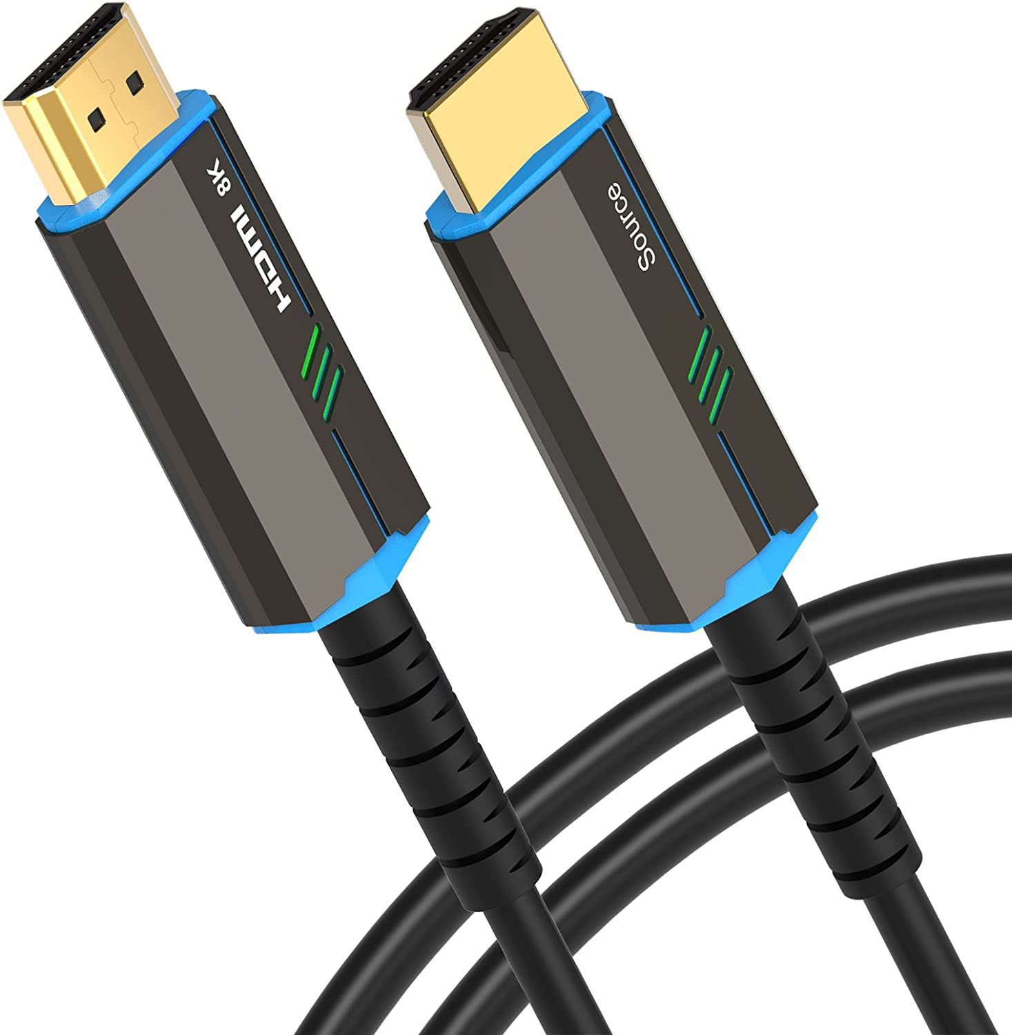 Cable fibra Actiu Òptic 50 m HDMI 2.1 48Gbps (HDMI 2.1, 8K, HDCP 2.3, eARC, VRR o ALLM)